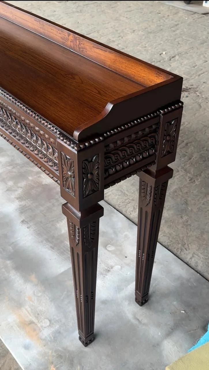 Finish craftsmanship at Ahuja Furniture