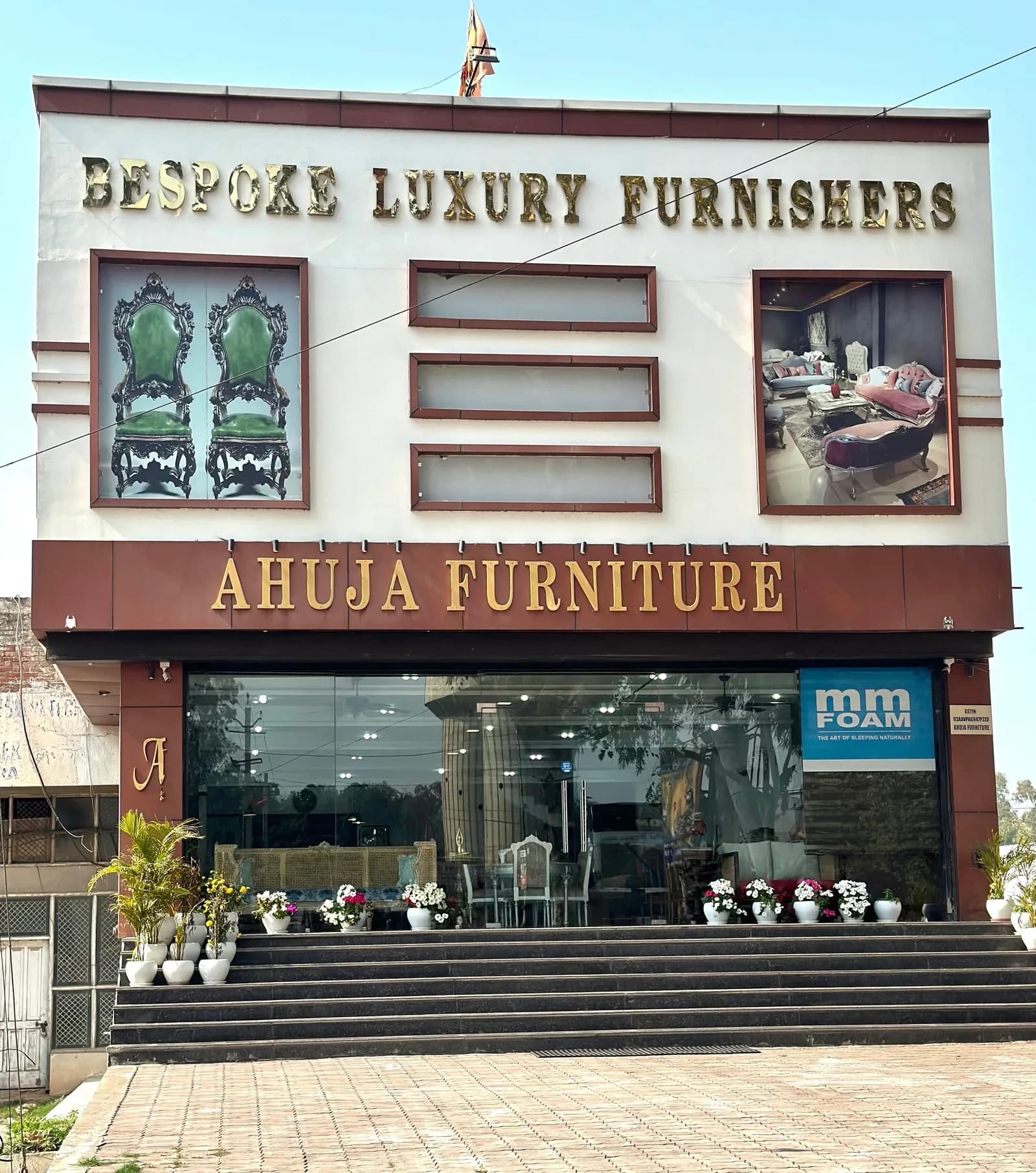 Ahuja Furniture showroom in Rajpura Town, Punjab